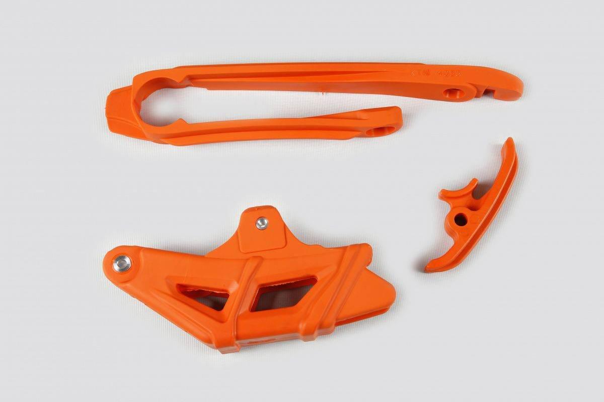 Ufo Komplet Ślizg Mały I Duży + Prowadnica Łańcucha Ktm Exc 125/200/250/300