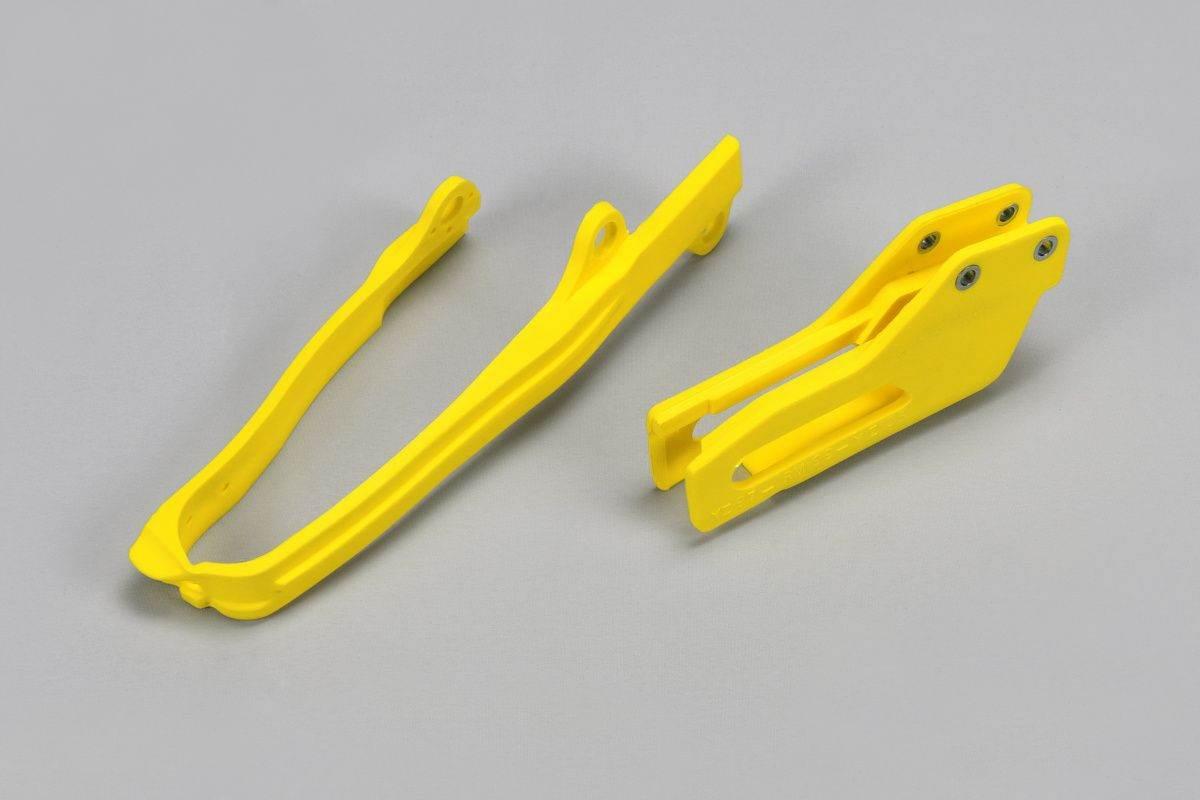 Ufo Komplet Ślizg + Prowadnica Łańcucha Suzuki Rmz 450 '07, '10-17, Kolor Ż