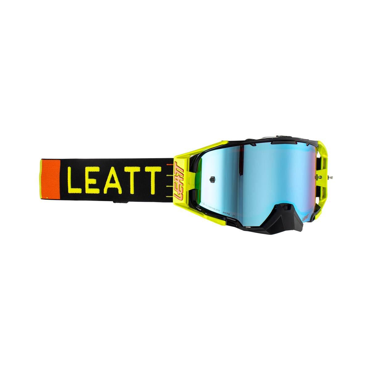 Leatt Gogle Velocity 6.5 Iriz Goggle Citrus Blue Uc 26% - Kolor Czarny/Żółt