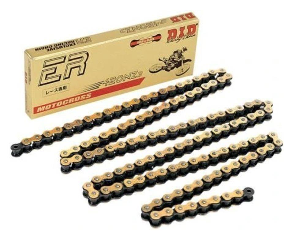 Did Łańcuch Napędowy 420Nz3Gb-138 138 Ogniw Bez O-Ringów Złoty Otwarty + Za