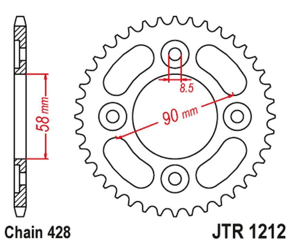 Jt Zębatka Tylna 4462 35 Honda 110 Wawe/Astrea Grand '12-18', 125 Innova/Su