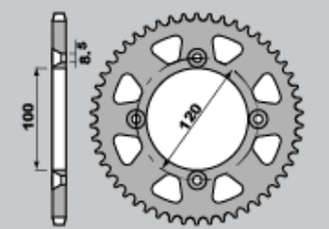 Jt Zębatka Tylna 4738 47 Yamaha Yz 65 '18-'25 473847Jt Łańc.420