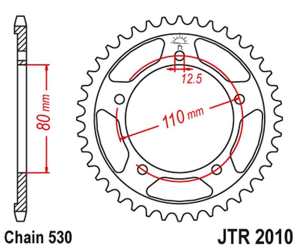 Jt Zębatka Tylna 334 40 Triumph 750/900/955/1000/1200 Trophy/Daytona/Sprint