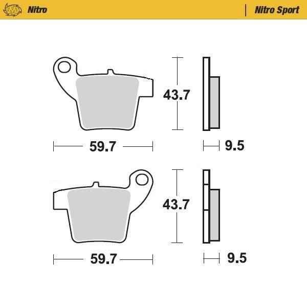 Moto-Master Klocki Hamulcowe Nitro Racing Sinter Metal Soft: 22 Nitro Sport