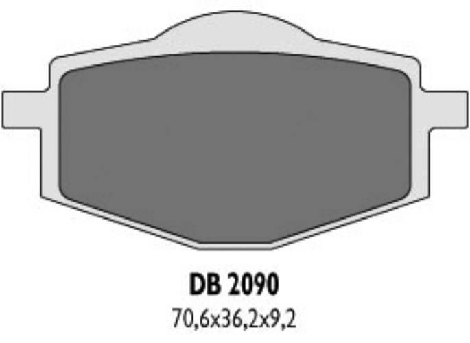 Delta Braking Klocki Hamulcowe Kh101 Tył - Zastępują Db2090Mx-N Oraz Db2090