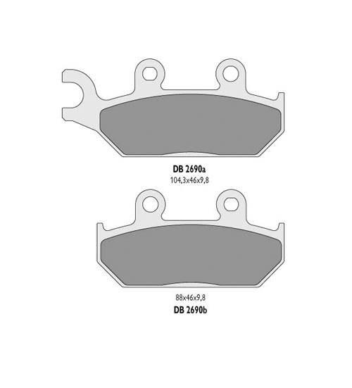 Delta Braking Klocki Hamulcowe Kh172 Przód Yamaha Xt600 92-03, Xt660 91-98