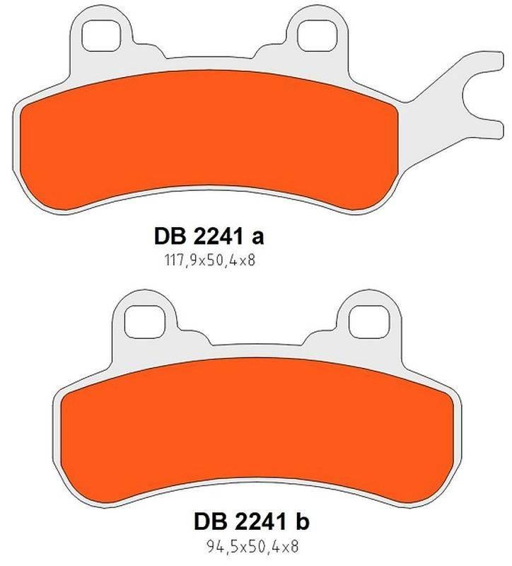 Delta Braking Klocki Hamulcowe Kh682 Tył/Przód Lewy Can-Am Defender/Traxter
