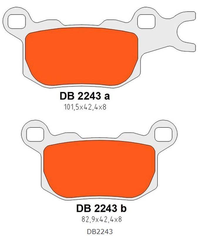 Delta Braking Klocki Hamulcowe Kh684 Tył Lewy Can-Am Defender/Traxter 800 '