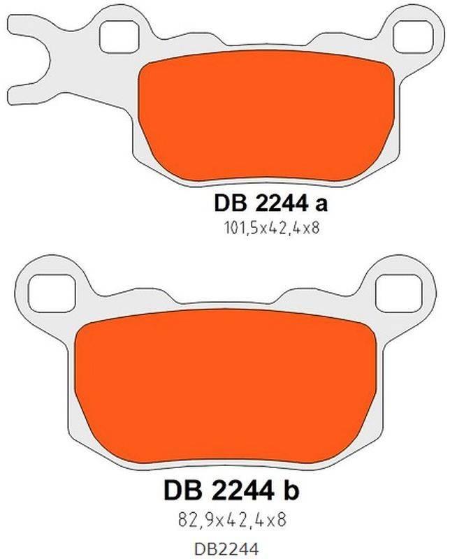 Delta Braking Klocki Hamulcowe Kh685 Tył Lewy Can-Am Defender/Traxter 800 '
