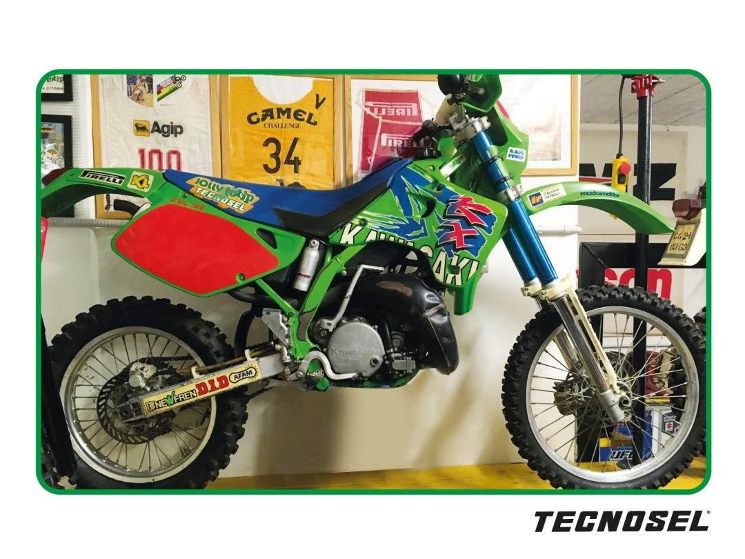 Tecnosel Blackbird Komplet Naklejek Oklein Kawasaki Kx 125/250 '92-'93, Rep - zdjęcie 2