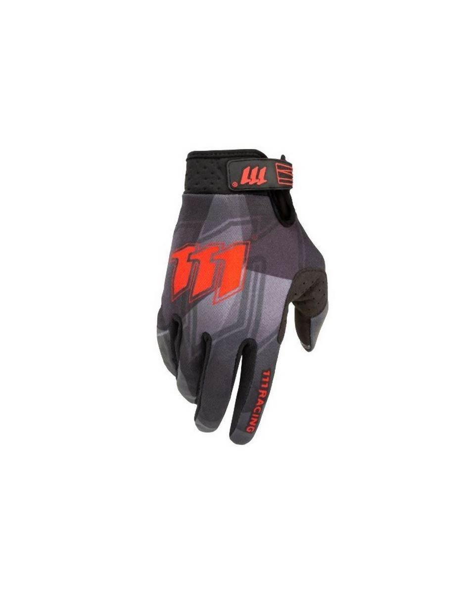 111 Racing Rękawice Moto 111 Ra Black/Red Kolor Czarny/Czerwony Rozmiar M