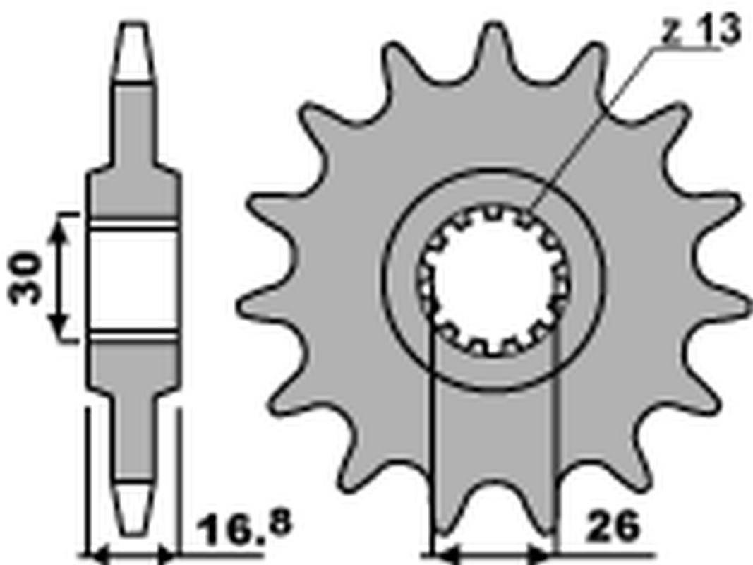 Pbr Zębatka Przednia 2068 15 18Nc Honda Cbr 600F '99-'12, Cbr 650F '14-'18