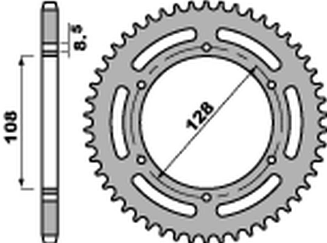 Pbr Zębatka Tylna 902 45 F Suzuki Ts 100/125 '82-'85 Jtr804.45 Łańc. 428 St