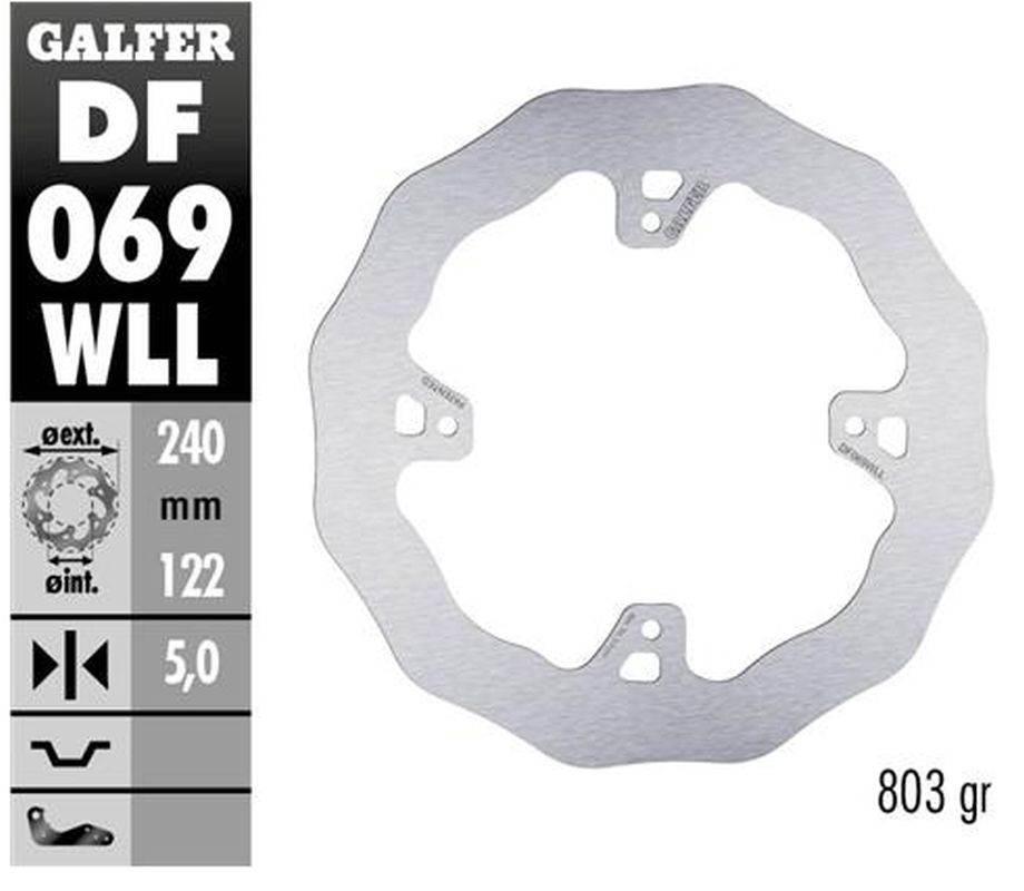 Galfer Tarcza Hamulcowa Tył Honda Cr 125R/250R '95-'07, Cr 500 '95-'00, Crf
