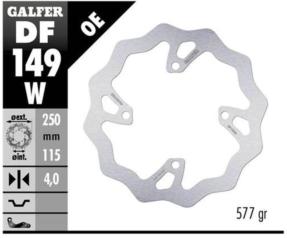 Galfer Tarcza Hamulcowa Tył Kawasaki Kx 250F/X '20-, Kx 450F '19- Wave 250X