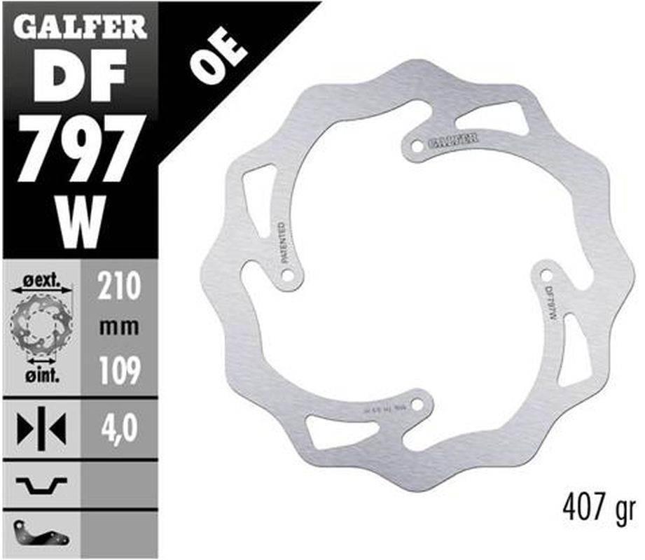 Galfer Tarcza Hamulcowa Tył Ktm Sx 85 '11-'20, Sx 150 '15-'18, Freeride 250