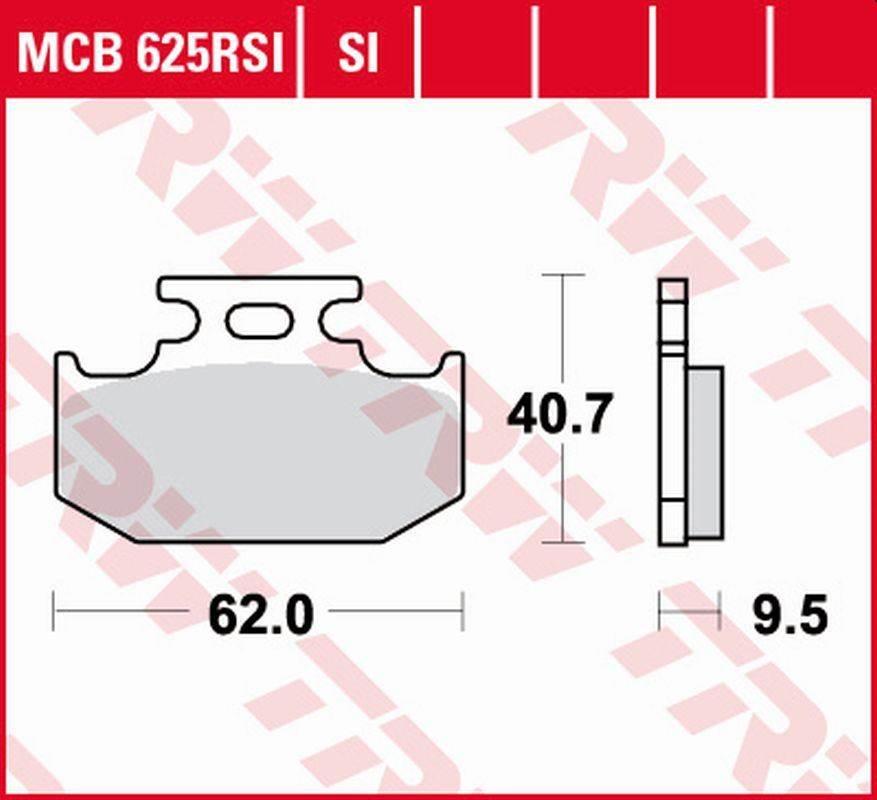 Trw Zf Klocki Hamulcowe Kh152 Sinter Offroad Racing Kawasaki Kx 125/250/500