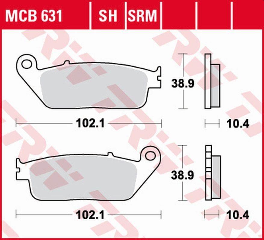 Trw Zf Klocki Hamulcowe Kh196 Sinter Yamaha Ra 125/400 X-Max '17-, Yp 125/2