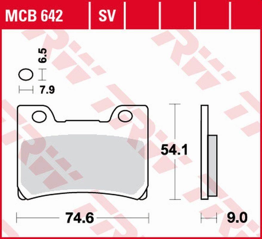 Trw Zf Klocki Hamulcowe Kh123 Organic Yamaha Fzr 1000 Genesis '91-'93 Przód