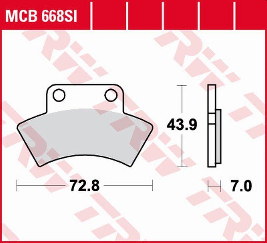 Trw Zf Klocki Hamulcowe Kh232 Sinter Offroad Cf Moto Cf 500 Terralander '11
