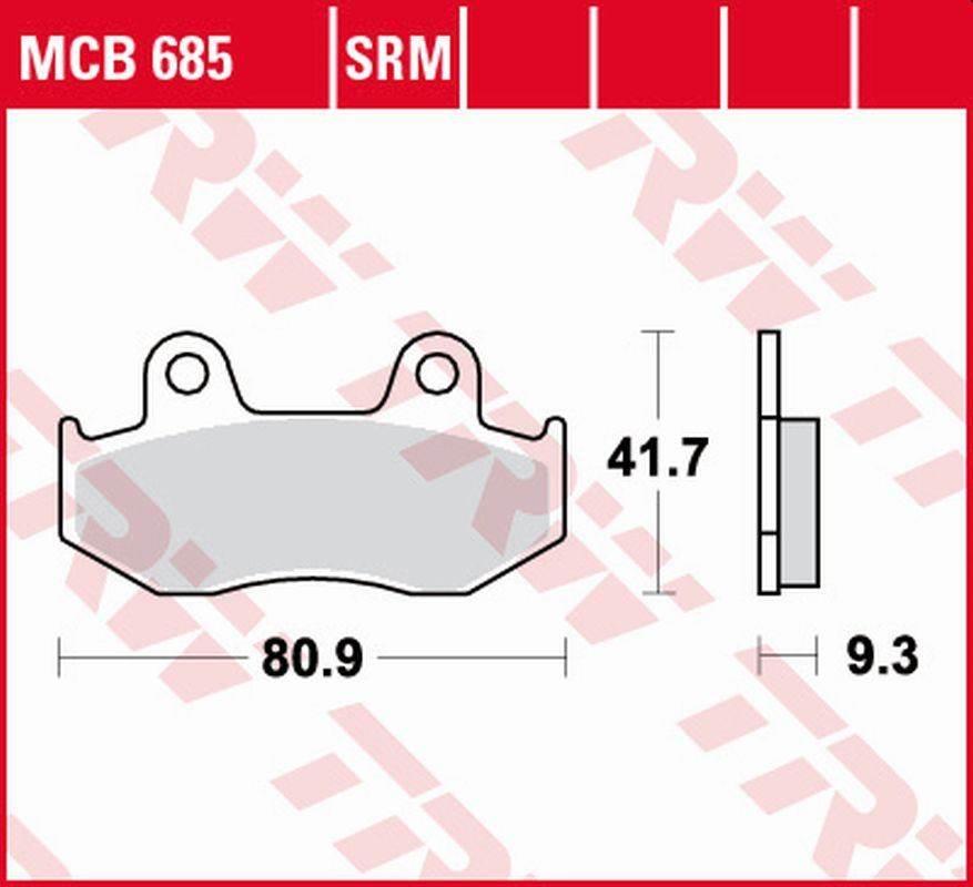 Trw Zf Klocki Hamulcowe Kh411 Sinter Honda Scv 110 Lead '08-'09, Ch 125 Spa