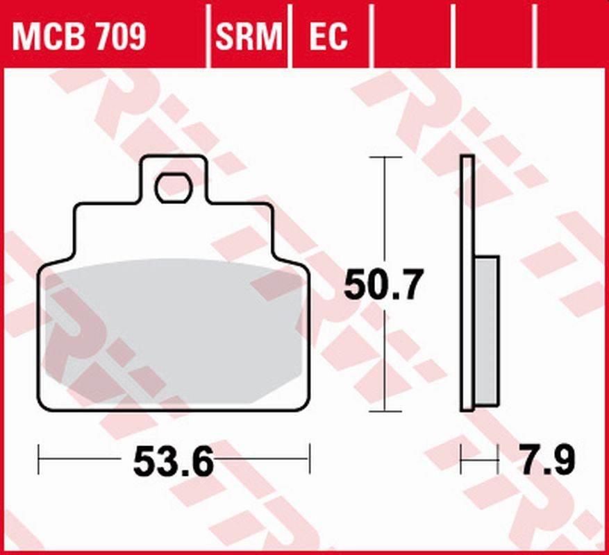 Trw Zf Klocki Hamulcowe Kh301 Organic Scarabeo 4T 100 '01-'09, Company 125