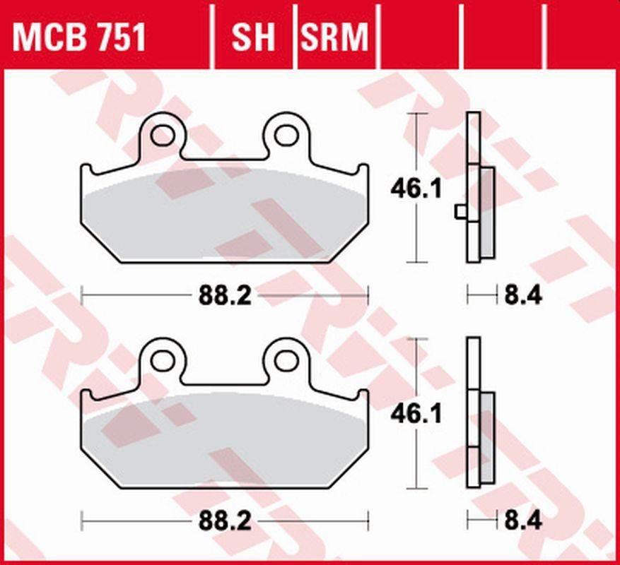 Trw Zf Klocki Hamulcowe Kh412 Sinter Suzuki An 250 Sky Wawe '07-'08, An 400