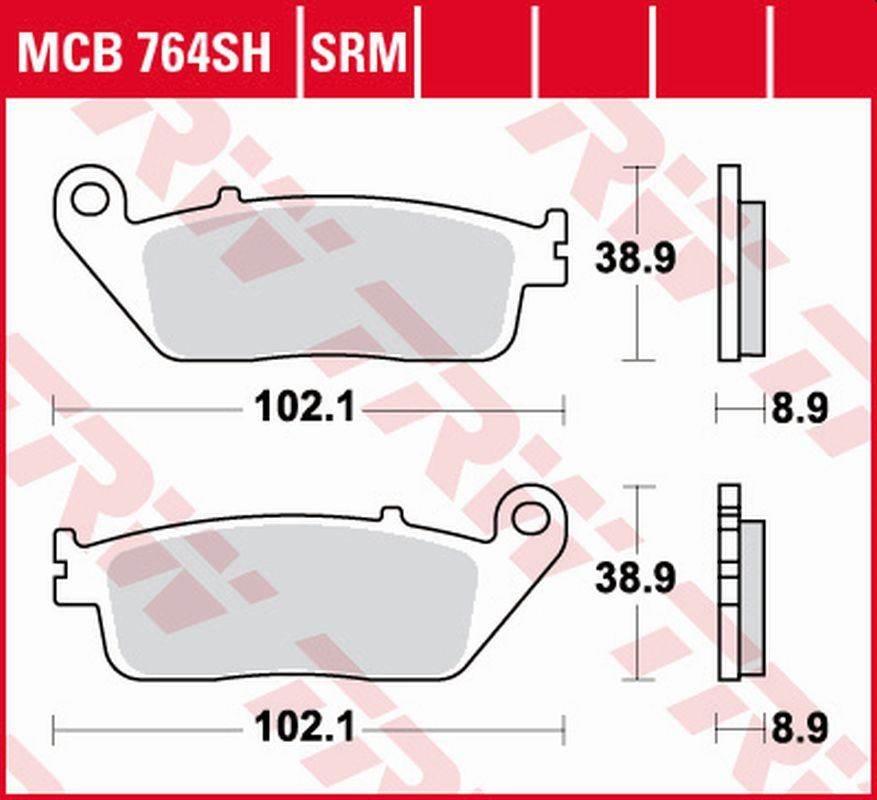Trw Zf Klocki Hamulcowe Kh142 Sinter Street Bmw C 650 '12-'18, Honda Vt 600