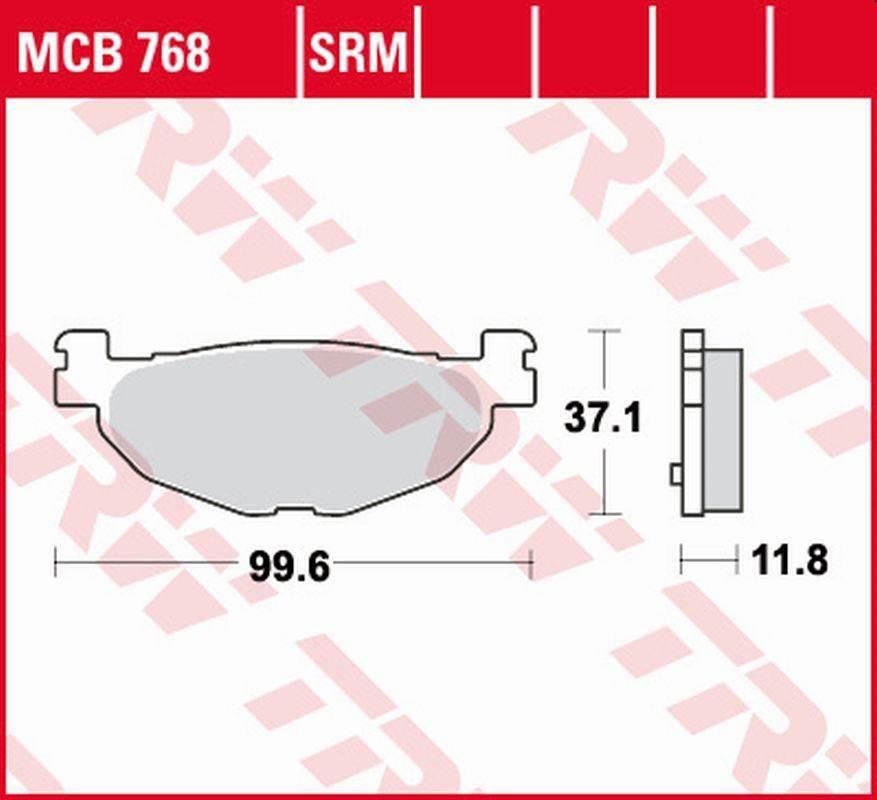 Trw Zf Klocki Hamulcowe Kh408 Sinter Beta Evo 80 '09-, Przód, Yamaha Yp 400