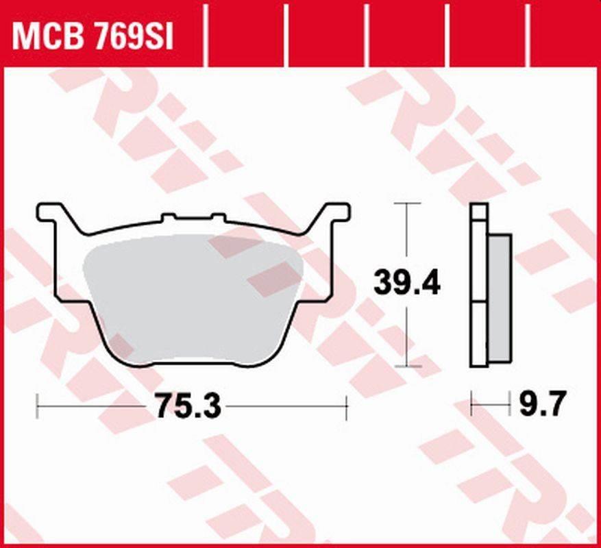 Trw Zf Klocki Hamulcowe Kh Sinter Offroad Honda Trx 450 '04-'09, Trx 650 '0