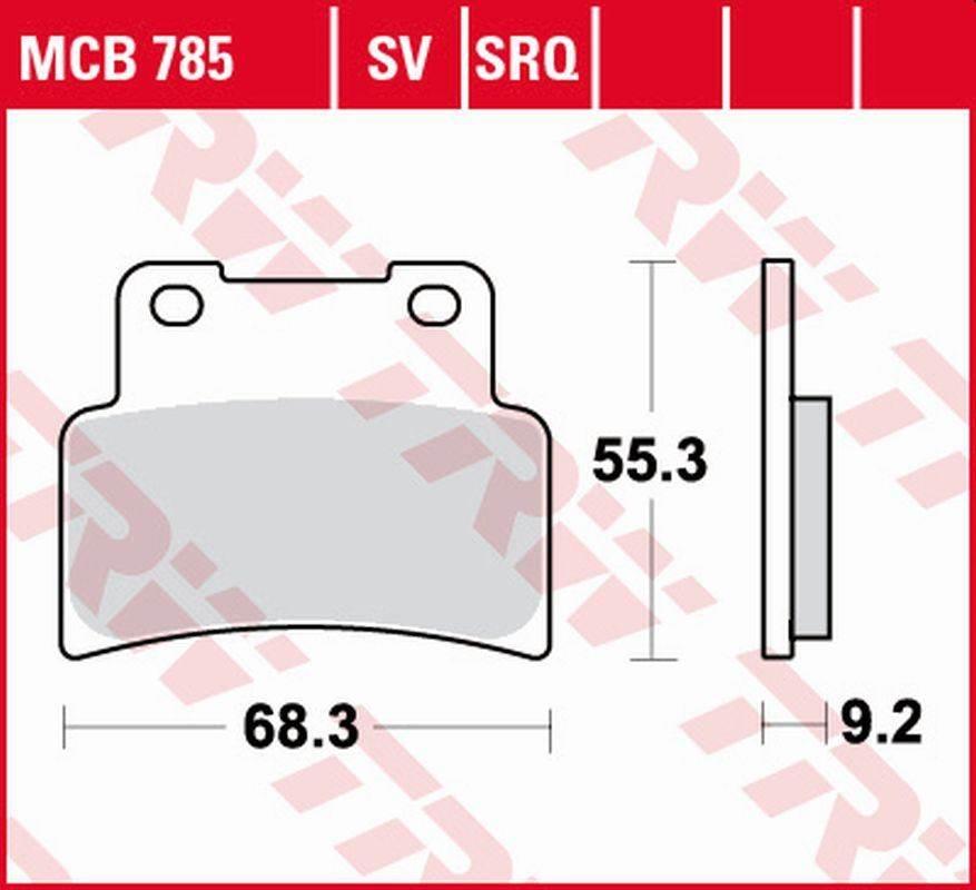 Trw Zf Klocki Hamulcowe Kh432 Sinter Street Aprilia Rs 125 '07-'13, Sl 750