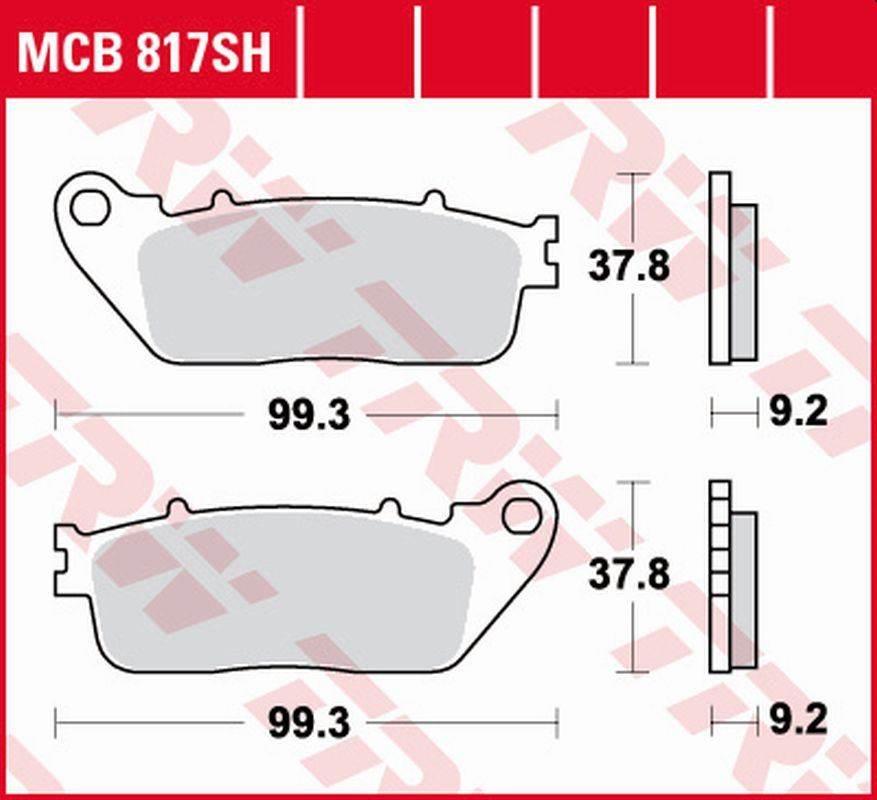 Trw Zf Klocki Hamulcowe Kh488 Sinter Street Honda Vfr 800F '14-, Vfr 800X C