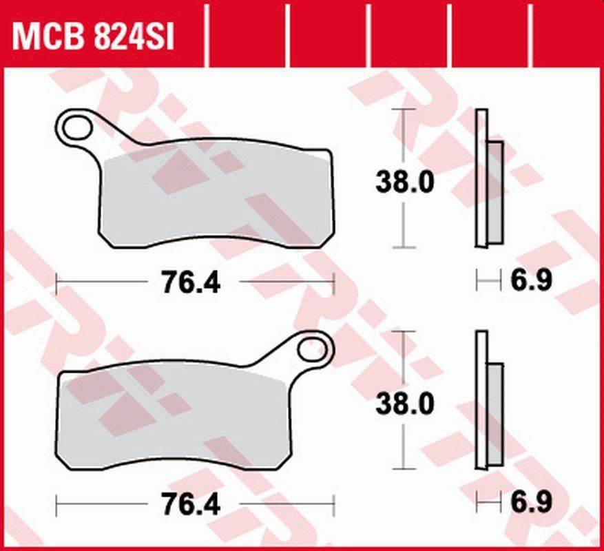 Trw Zf Klocki Hamulcowe Kh462 Sinter Offroad Ktm Sx-F/Xc 450 Atv '08-'11, S