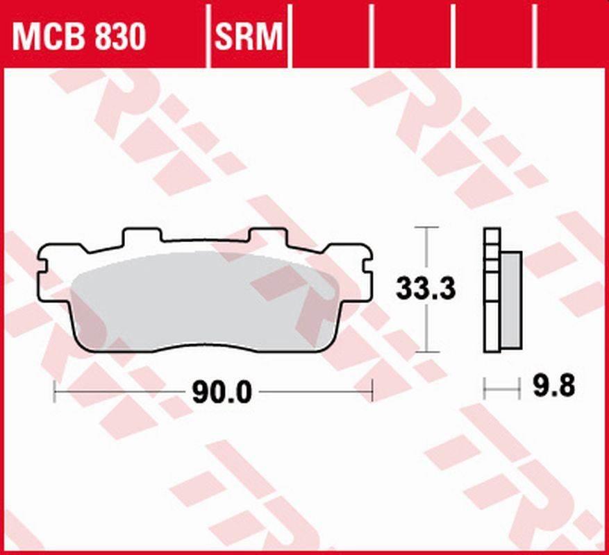 Trw Zf Klocki Hamulcowe Kh498 Sinter Kawasaki J 125 '16-, J 300 '14-, Kymco