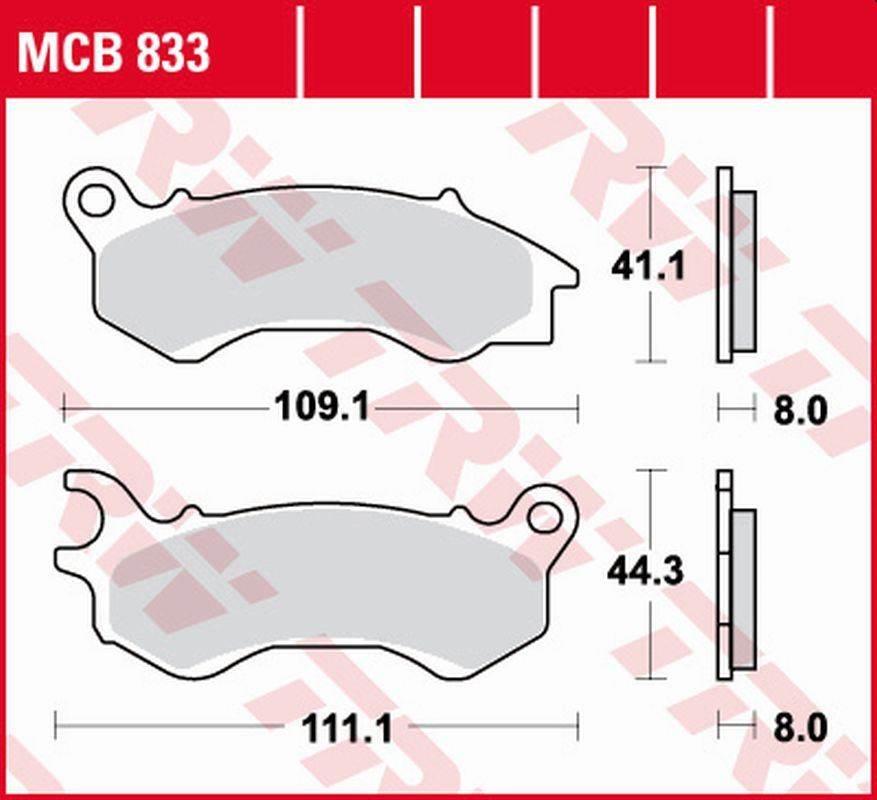 Trw Zf Klocki Hamulcowe Kh603 Sinter Honda Nsc 50/110 '12-, Pcx 125/150 '10