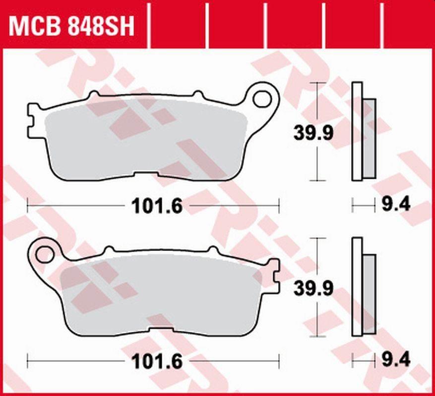 Trw Zf Klocki Hamulcowe Kh636 Sinter Street Honda Vfr 1200F '10-'16, Vfr 12