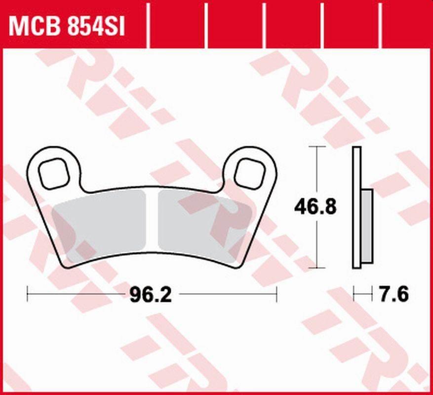 Trw Zf Klocki Hamulcowe Kh657 Sinter Offroad Polaris Ranger 400 '10-, 500 '