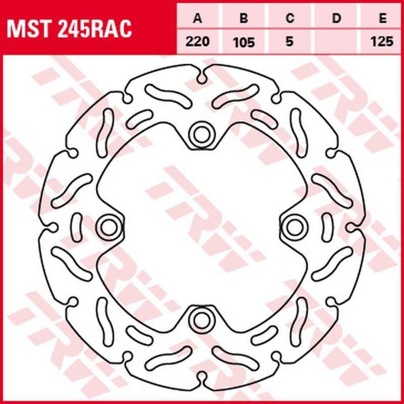 Trw Zf Tarcza Hamulcowa Tył Honda Cbr 125R '04-'17, Crf 250L '13-'16, Crf 2