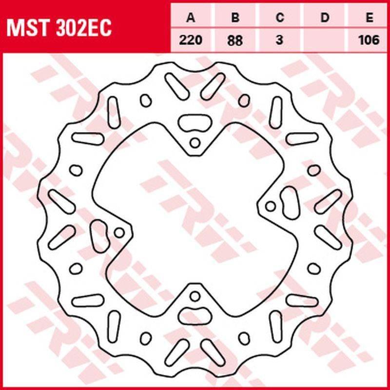 Trw Zf Tarcza Hamulcowa Przód Honda Cr 80R '96-'02, Cr 85R '03-'08, Crf 150