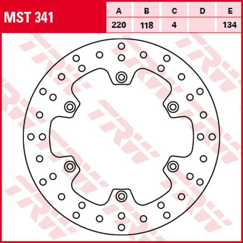 Trw Zf Tarcza Hamulcowa Tył Kawasaki Klx 400R '03-'06, Suzuki Dr 125Sm '08-