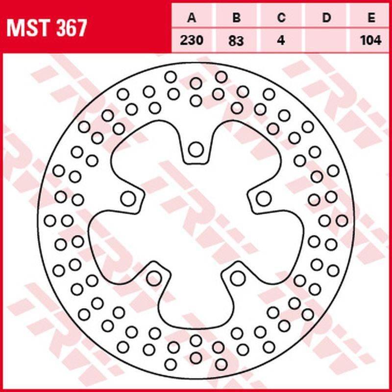 Trw Zf Tarcza Hamulcowa Tył Kawasaki Zx-7R Ninja '96-'02, Zx-7Rr Ninja '96-