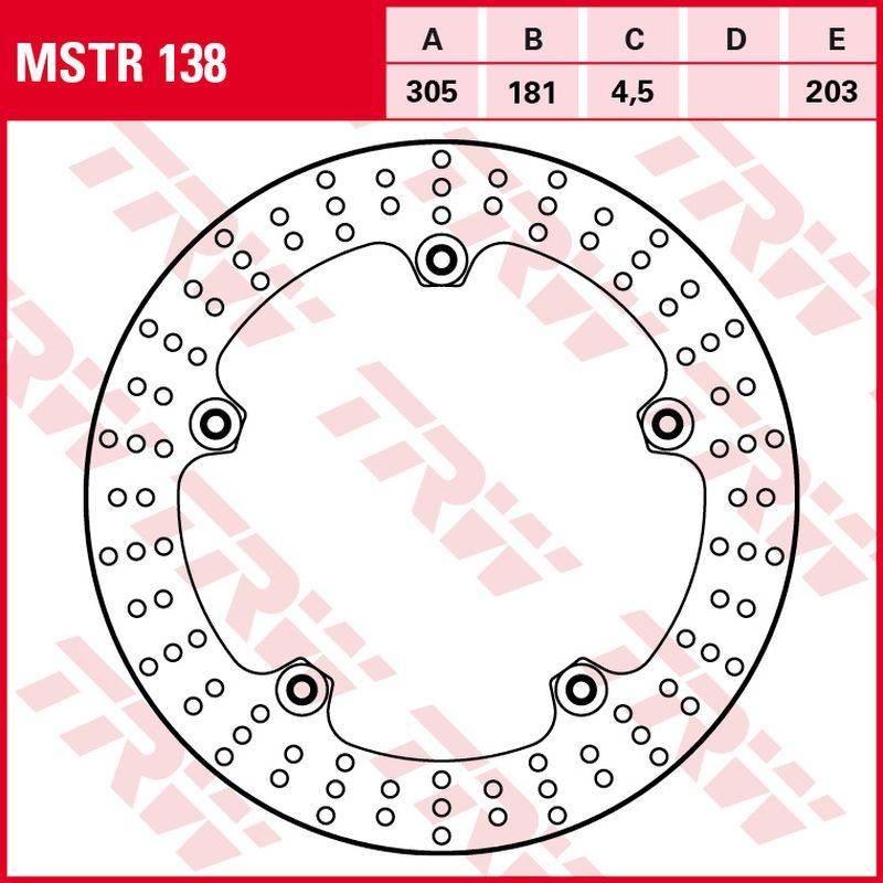 Trw Zf Tarcza Hamulcowa Przód Bmw R 1200Gs/Adv '08-'13 305X181X4,5Mm