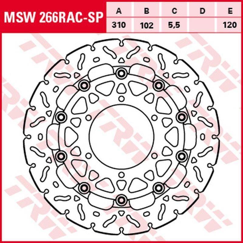 Trw Zf Tarcza Hamulcowa Przód Suzuki Gsx-R 600 '08-'16, Gsx-R 750 '08-'16