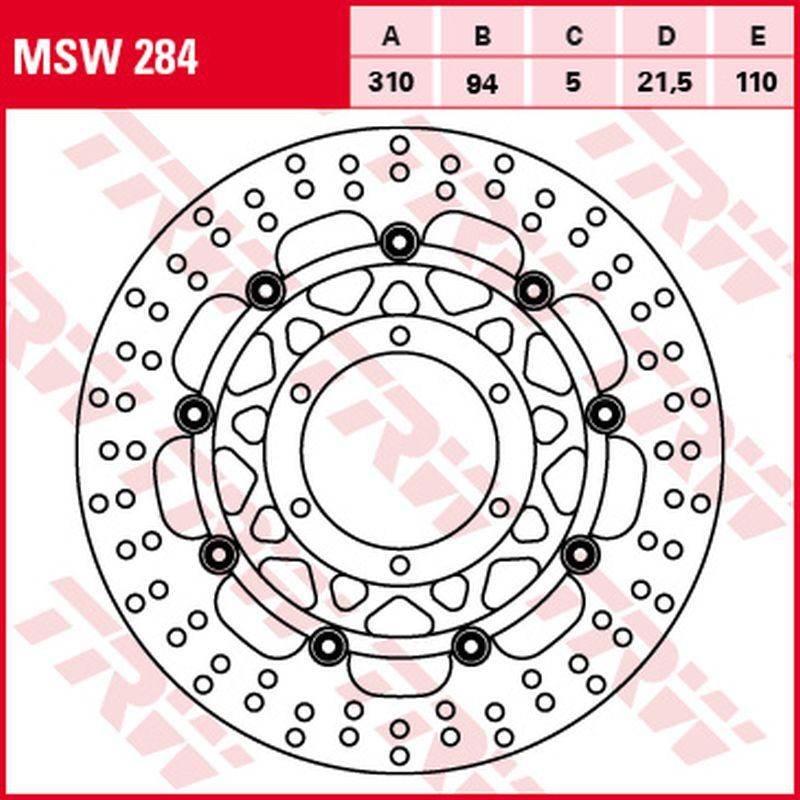Trw Zf Tarcza Hamulcowa Przód Honda Ctx 1300 '14-'16, Stx 1300 Paneuropean