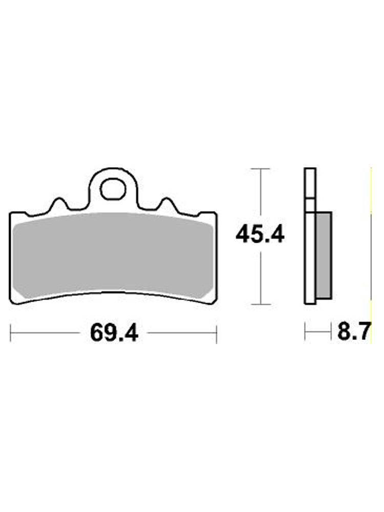 Sbs Klocki Hamulcowe Kh606 Track And Sport Sinter Kolor Złoty Pasuje Do: Kt
