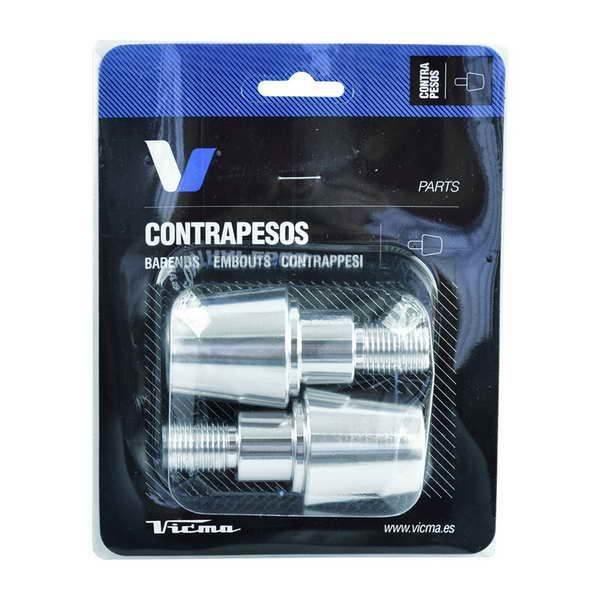 V Parts Vicma Końcówki Kierownicy 13,5 Mm Kolor Srebrny, Zastosowanie Uniwe