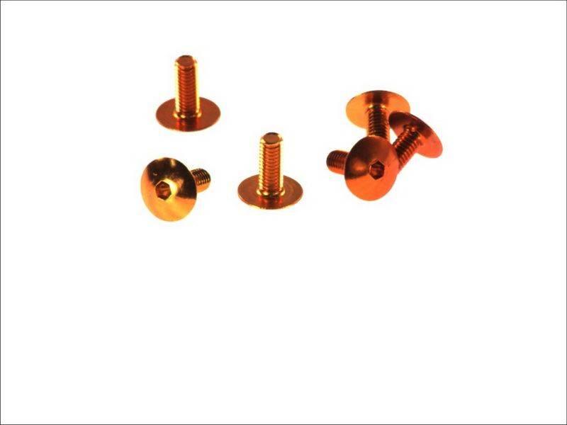 V Parts Vicma Zestaw Śrub Owiewki M6X15 6Szt. Kolor Pomarańczowy Ta615No