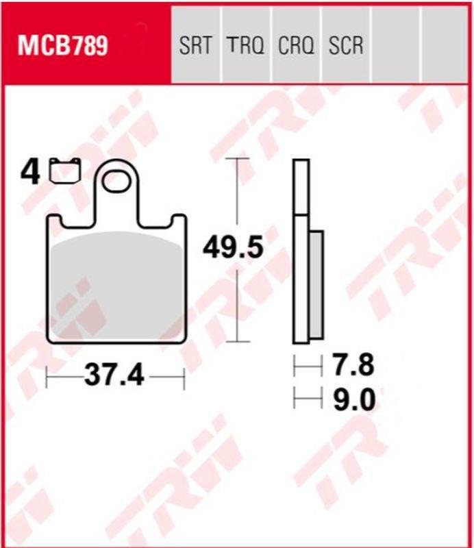 Trw Zf Klocki Hamulcowe Kh417 Sinter Racing Wyczynowe Kawasaki Zx6R 07-16