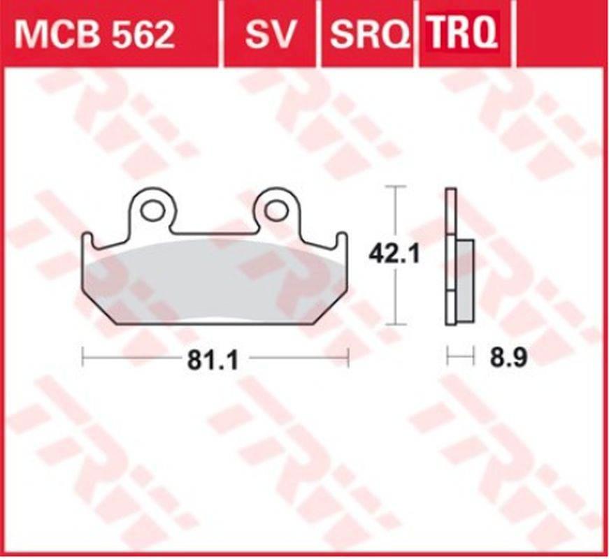 Trw Zf Klocki Hamulcowe Kh121 Sinter Racing Honda Cmx 450 86-89, Cbr 600 87