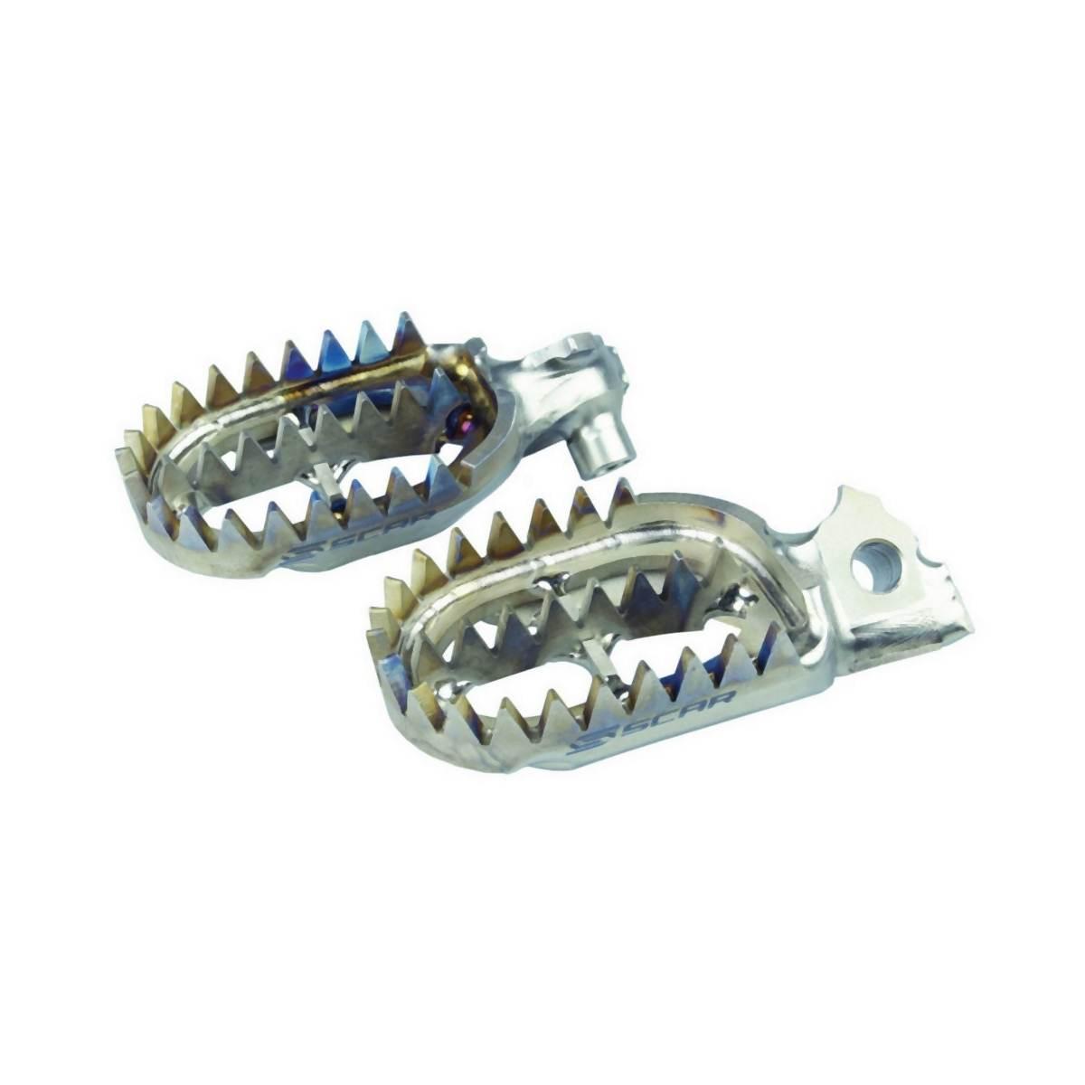 Scar Racing Podnóżki Pegi Tytanowe Gripper Yamaha Yz65 '18-'25, Yz 85 '02-'
